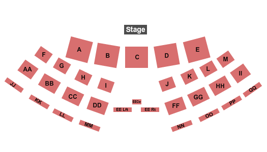 First Baptist Church Texarkana Seating Chart: End Stage