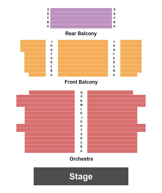 First Congregational Church of Berkeley Seating Chart: Endstage