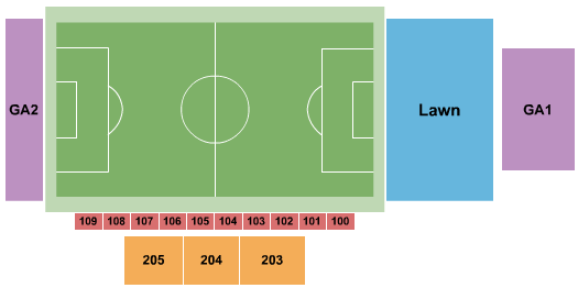 FirstEnergy Stadium - Cub Cadet Field Seating Chart: Soccer