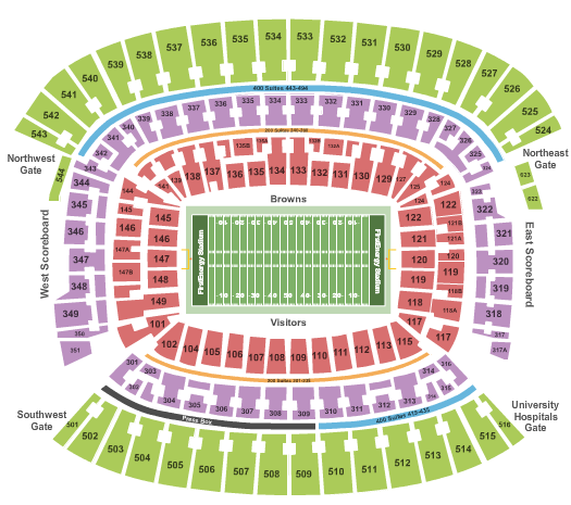 Firstenergy Stadium Seating Chart
