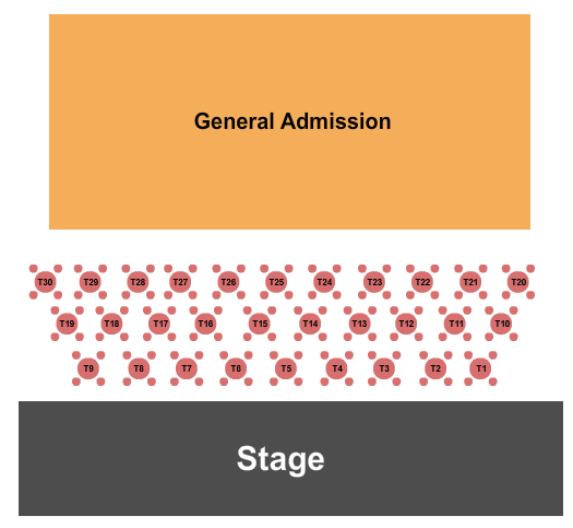 First Financial Music Hall at the Griffin Seating Chart: Endstage GA & Tables