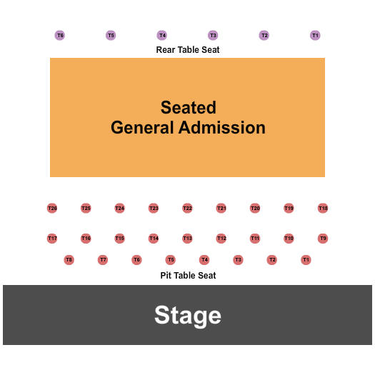 First Financial Music Hall at the Griffin Seating Chart: Endstage GA/Tables