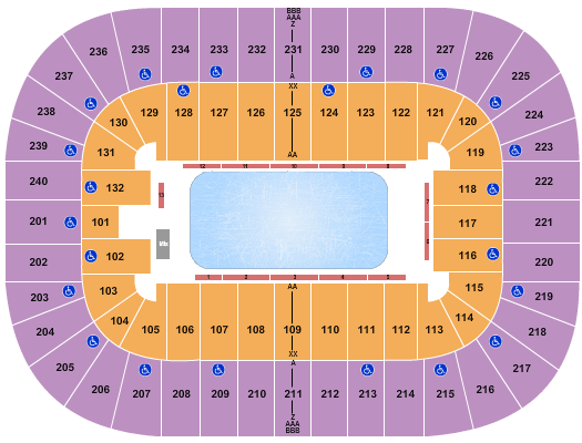 First Horizon Coliseum At Greensboro Complex Seating Chart: Ice Show 2026