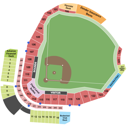First Horizon Park Seating Chart: Baseball