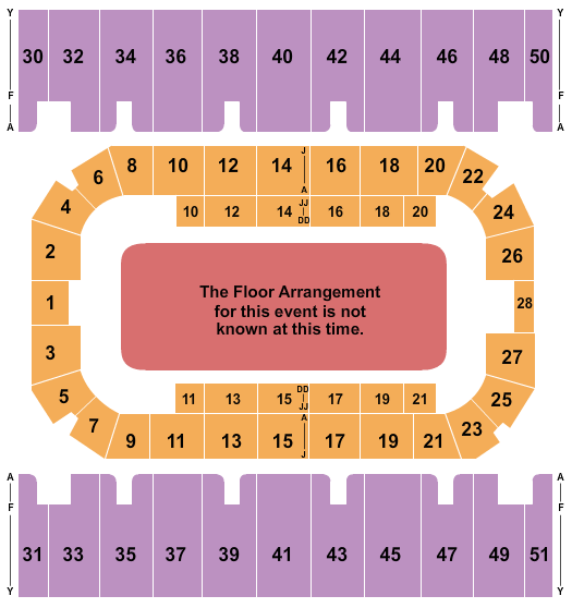 First Interstate Arena Seating Chart: Generic Floor