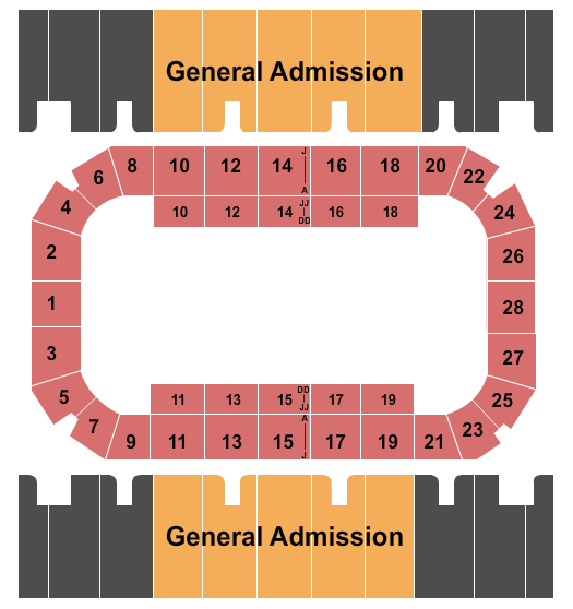 First Interstate Arena Seating Chart: Open Floor