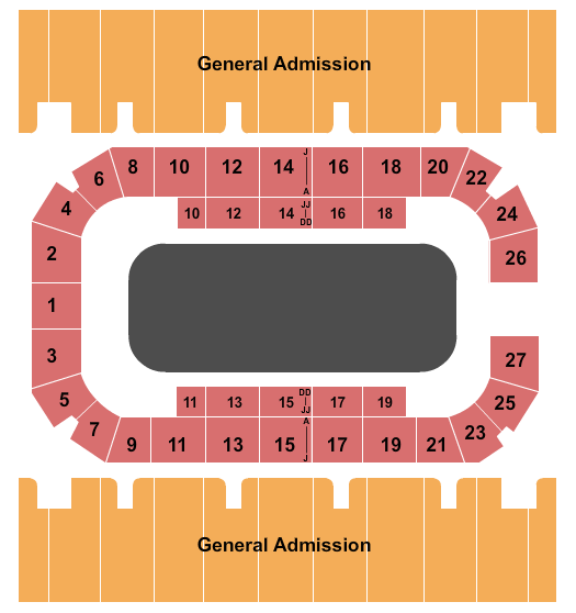 First Interstate Arena Seating Chart: Rodeo 5