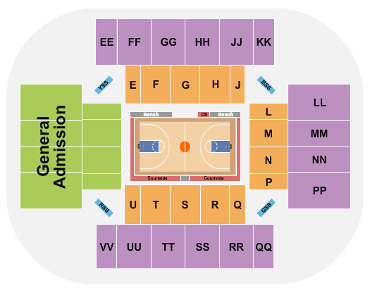 First National Bank Arena Seating Chart: Basketball - Ark St. Women's Basketball
