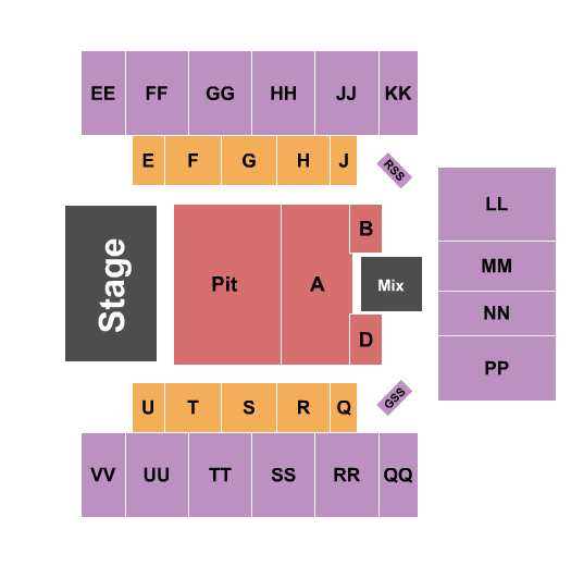 First National Bank Arena Seating Chart: The Red Clay Strays