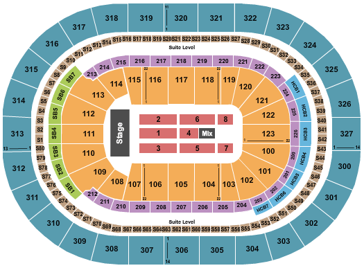 KeyBank Center Map