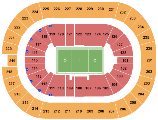 FirstOntario Centre Seating Chart: Lacrosse 2023