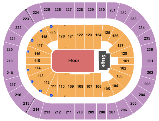 FirstOntario Centre Seating Chart