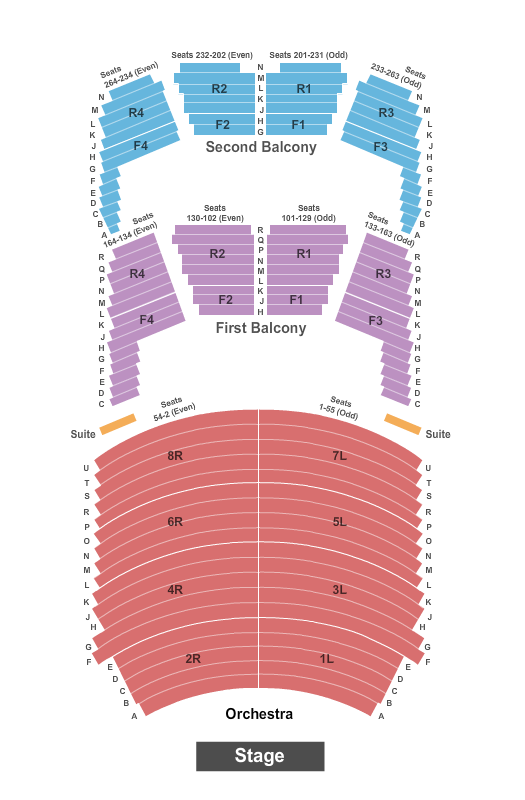 FirstOntario Concert Hall Map