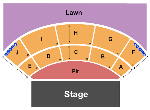 First Security Amphitheater Seating Chart: Endstage GA Pit 2