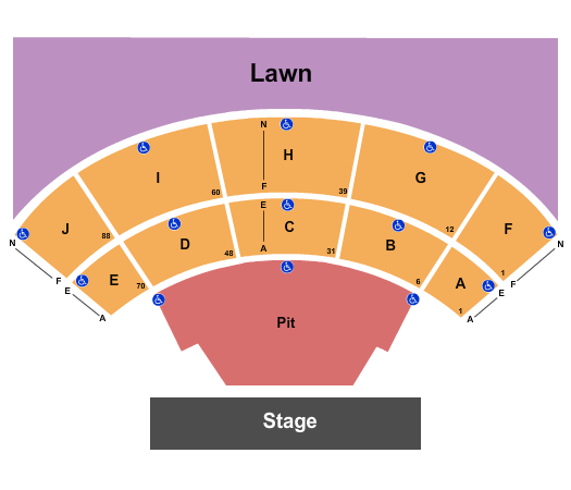 First Security Amphitheater Seating Chart: Endstage GA Pit