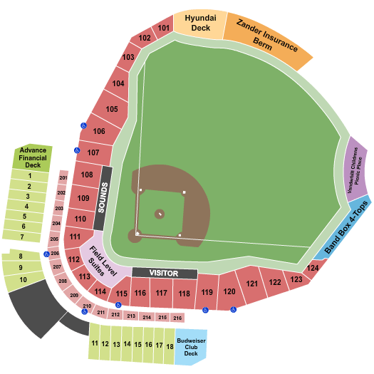 First Tennessee Park Map
