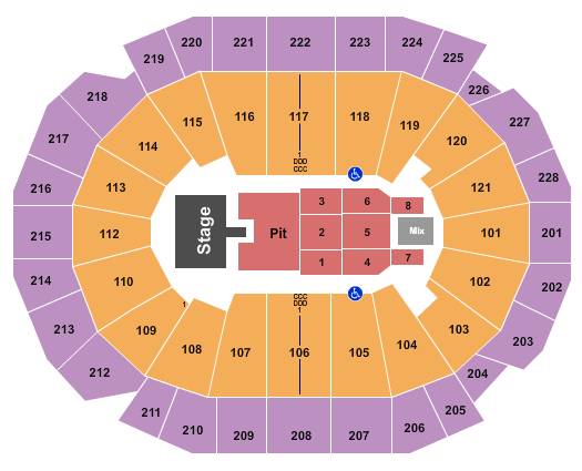 Fiserv Forum Seating Chart: Cody Johnson