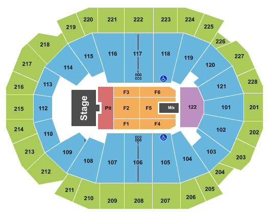 Fiserv Forum Seating Chart: Alan Jackson