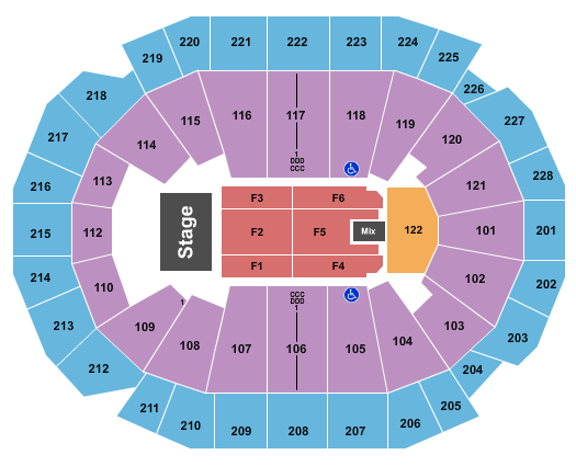 Fiserv Forum Seating Chart: Barry Manilow