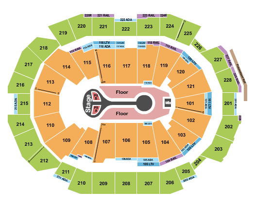 Fiserv Forum Seating Chart: Benson Boone