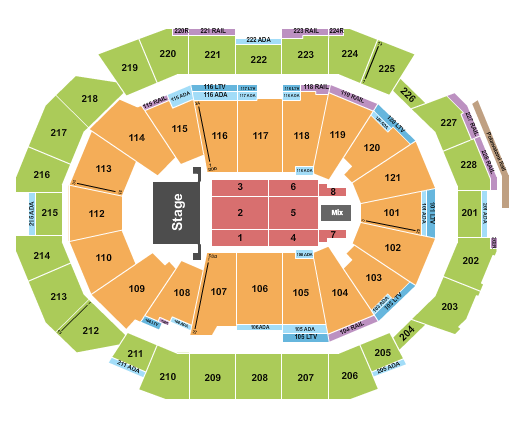 Fiserv Forum Seating Chart: Chayanne