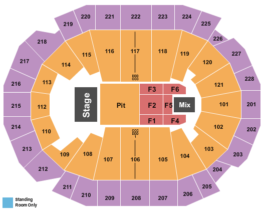 Tacoma Dome Thomas Rhett Seating Chart