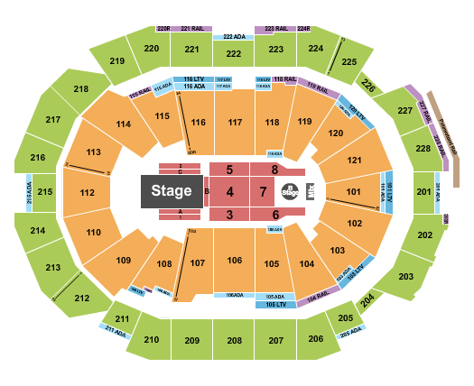 Fiserv Forum Seating Chart: Dancing with the Stars