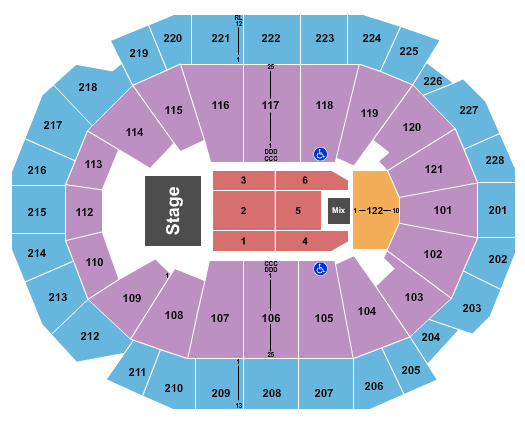 Fiserv Forum Seating Chart: David and Tamela Mann