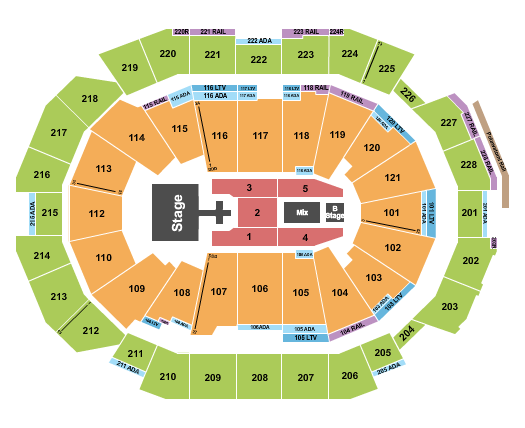 Fiserv Forum Seating Chart: Def Leppard