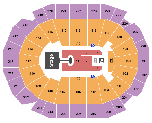 Fiserv Forum Seating Chart: Disturbed