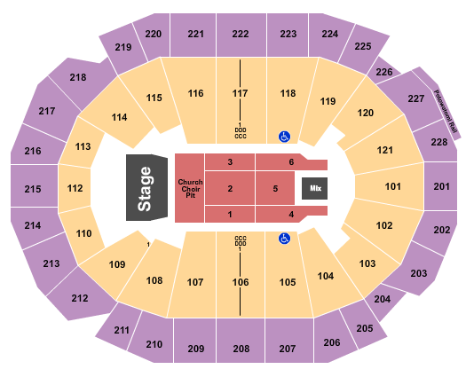 Fiserv Forum Seating Chart: Eric Church
