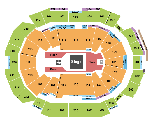 Fiserv Forum Seating Chart: Forrest Frank