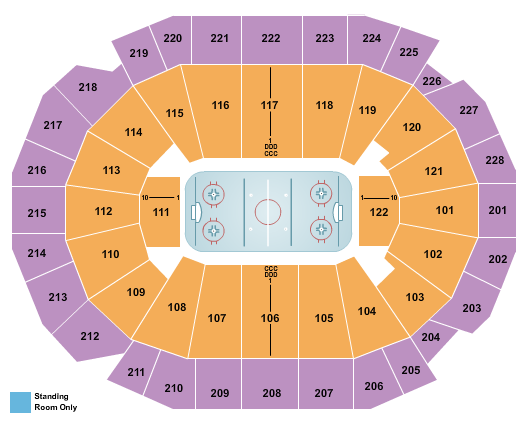 Fiserv Forum Seating Chart: Hockey