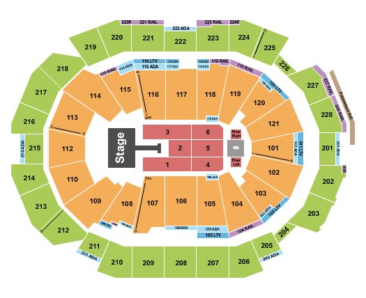 Fiserv Forum Seating Chart: Jonas Brothers