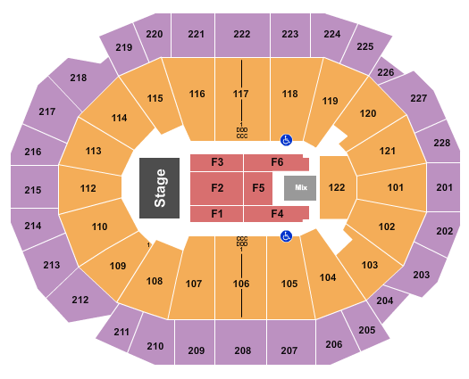 Fiserv Forum Seating Chart: Pentatonix