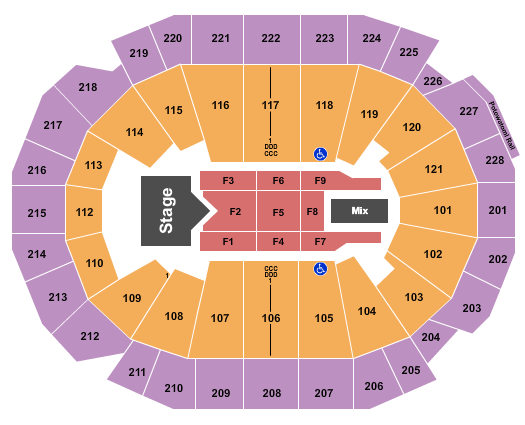 Fiserv Forum Seating Chart: Rascal Flatts
