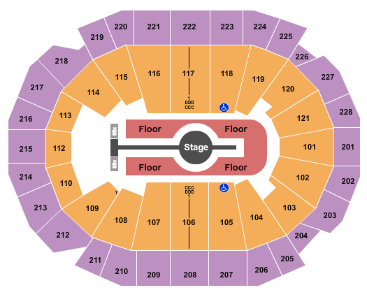 Fiserv Forum Seating Chart: Rod Wave