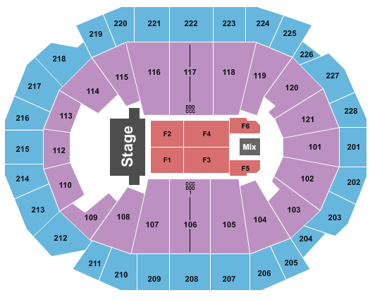 Fiserv Forum Seating Chart: TSO 2023