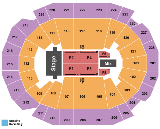 Fiserv Concert Seating Chart