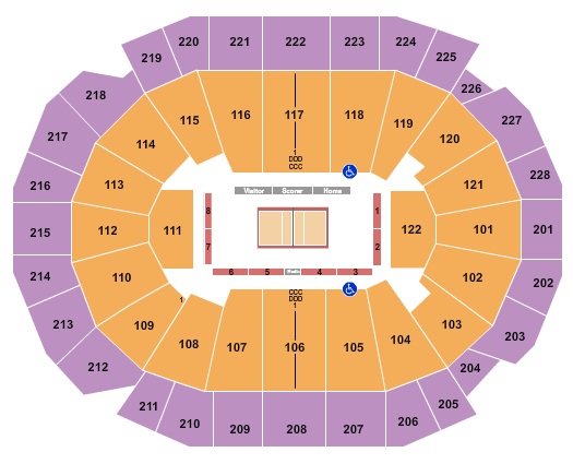 Fiserv Forum Seating Chart: Volleyball 2