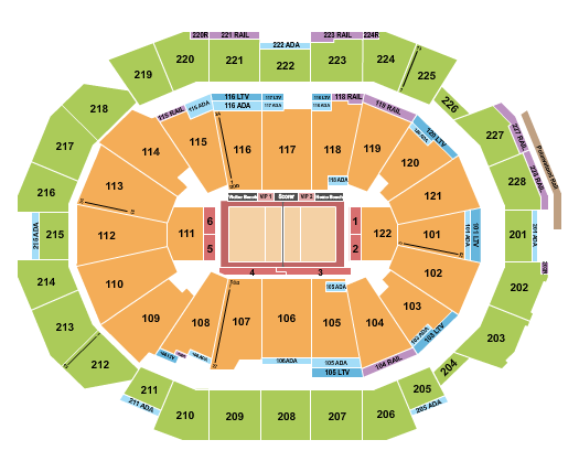 Fiserv Forum Seating Chart: Volleyball