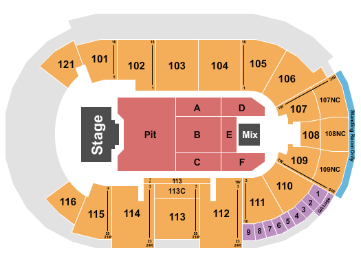 Fishers Event Center Seating Chart: Billy Strings