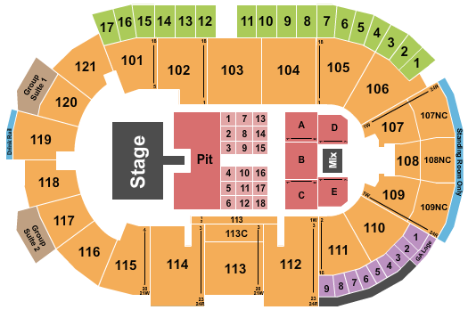 Fishers Event Center Seating Chart: Chase Rice