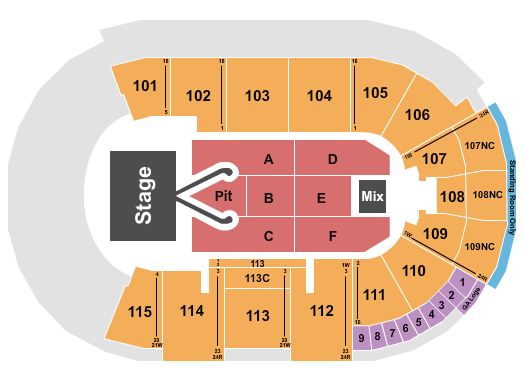 Fishers Event Center Seating Chart: Conan Gray