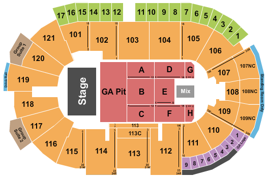 Fishers Event Center Seating Chart: Gavin Addock