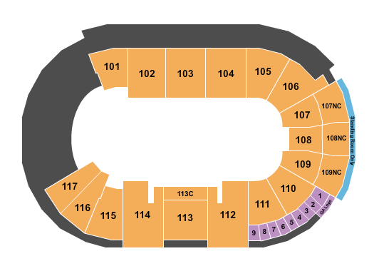 Fishers Event Center Seating Chart: Open Floor