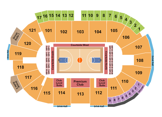 Fishers Event Center Seating Chart: Volleyball