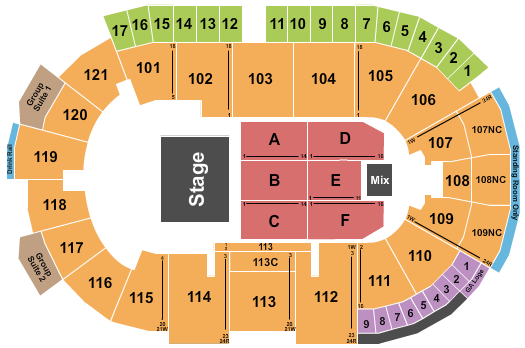 Fishers Event Center Seating Chart: Halfhouse