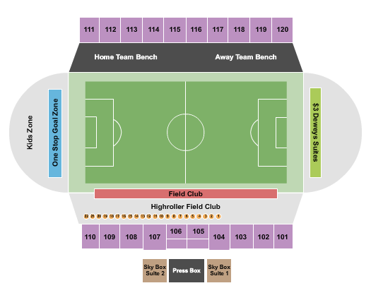 Fitzpatrick Stadium Seating Chart: Soccer