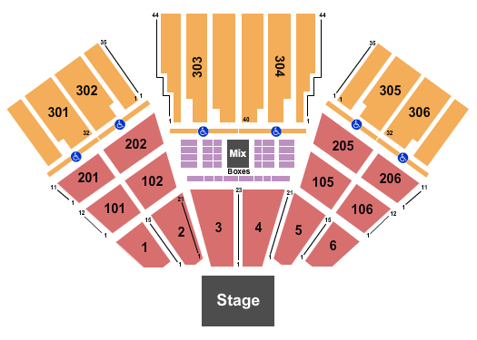 FivePoint Amphitheatre Seating Chart